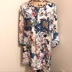 🎉 3/$15  Floral Boho Tunic / Dress